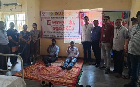 କାମାକ୍ଷାନଗର ମହାବିଦ୍ୟାଳୟ ପକ୍ଷରୁ ରକ୍ତଦାନ ଶିବିର ଆୟୋଜିତ,,