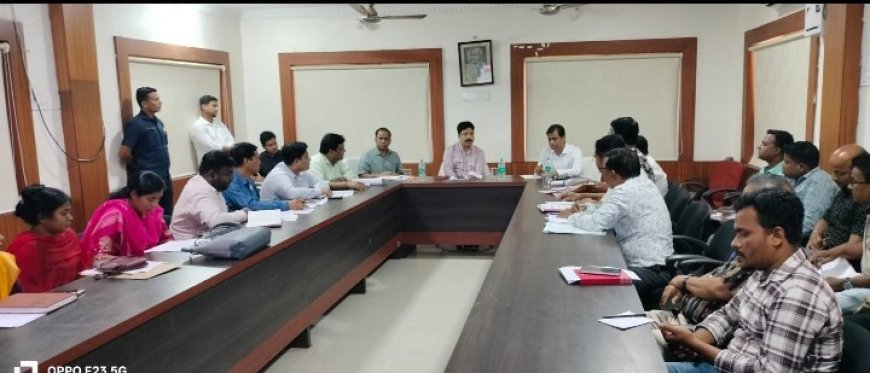 ଯାଜପୁର ଗ୍ରସ୍ତରେ ନଗର ଉନ୍ନୟନ ମନ୍ତ୍ରୀଙ୍କ ସମୀକ୍ଷା ବୈଠକ,,