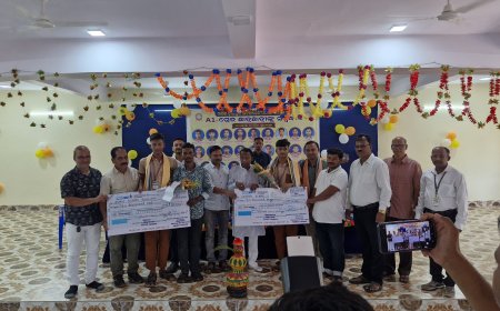 ପଞ୍ଚାୟତରାଜ ଉଚ୍ଚ ବିଦ୍ୟାଳୟ ରେ ଏ ୧ ଗ୍ରେଡ ଛାତ୍ରଛାତ୍ରୀ ଙ୍କୁ ସମ୍ବର୍ଦ୍ଧନା।