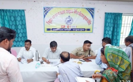 ରସୁଲପୁର ବ୍ଲକ୍ କାର୍ଯ୍ଯାଳୟ ଠାରେ ଯୁଗ୍ମ ଜନ ଅଭିଯୋଗ ଶୁଣାଣି ଶିବିର