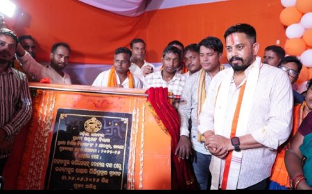 ବିଧାୟକଙ୍କ ଦ୍ୱାରା ଦୁଇ ଗୋଟି ପ୍ରକଳ୍ପର ଶିଳାନ୍ୟାସ ,,