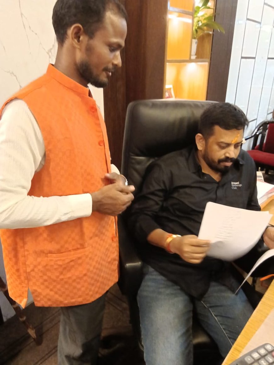 ସ୍ଲଗ. ଗେଙ୍ଗୁଠି ନଦୀରେ ସେତୁ ନିର୍ମାଣ ପାଇଁ ବିଧାୟକ ଙ୍କ ପାଖରେ ଦାବି ଜଣାଇଲେ ବିଜେପି ଯୁବନେତା ଆକାଶ ଜେନା.,