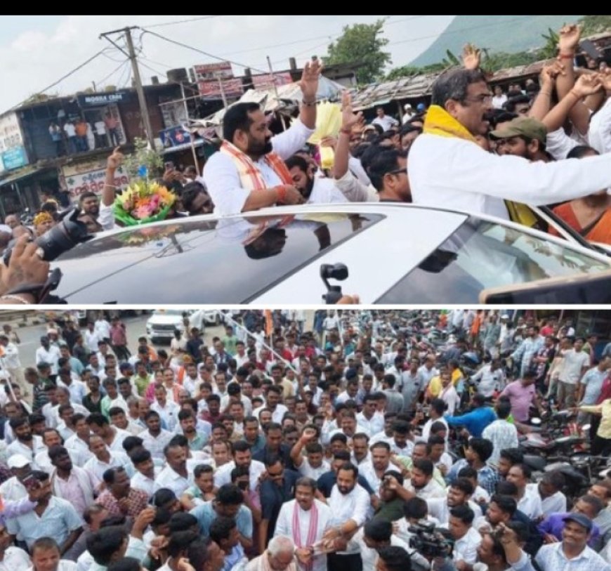 ପୂର୍ବତନ କେନ୍ଦ୍ରମନ୍ତ୍ରୀ ଧର୍ମନ୍ଦ୍ରେଙ୍କୁ ଚଣ୍ଡିଖୋଲ ଠାରେ ବିଜେପି ପକ୍ଷରୁ ଭବ୍ୟ ସ୍ୱାଗତ,